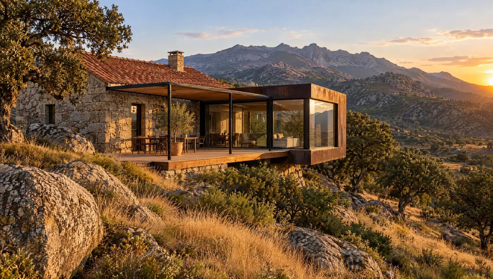 Casa de piedra en la sierra de Gredos
