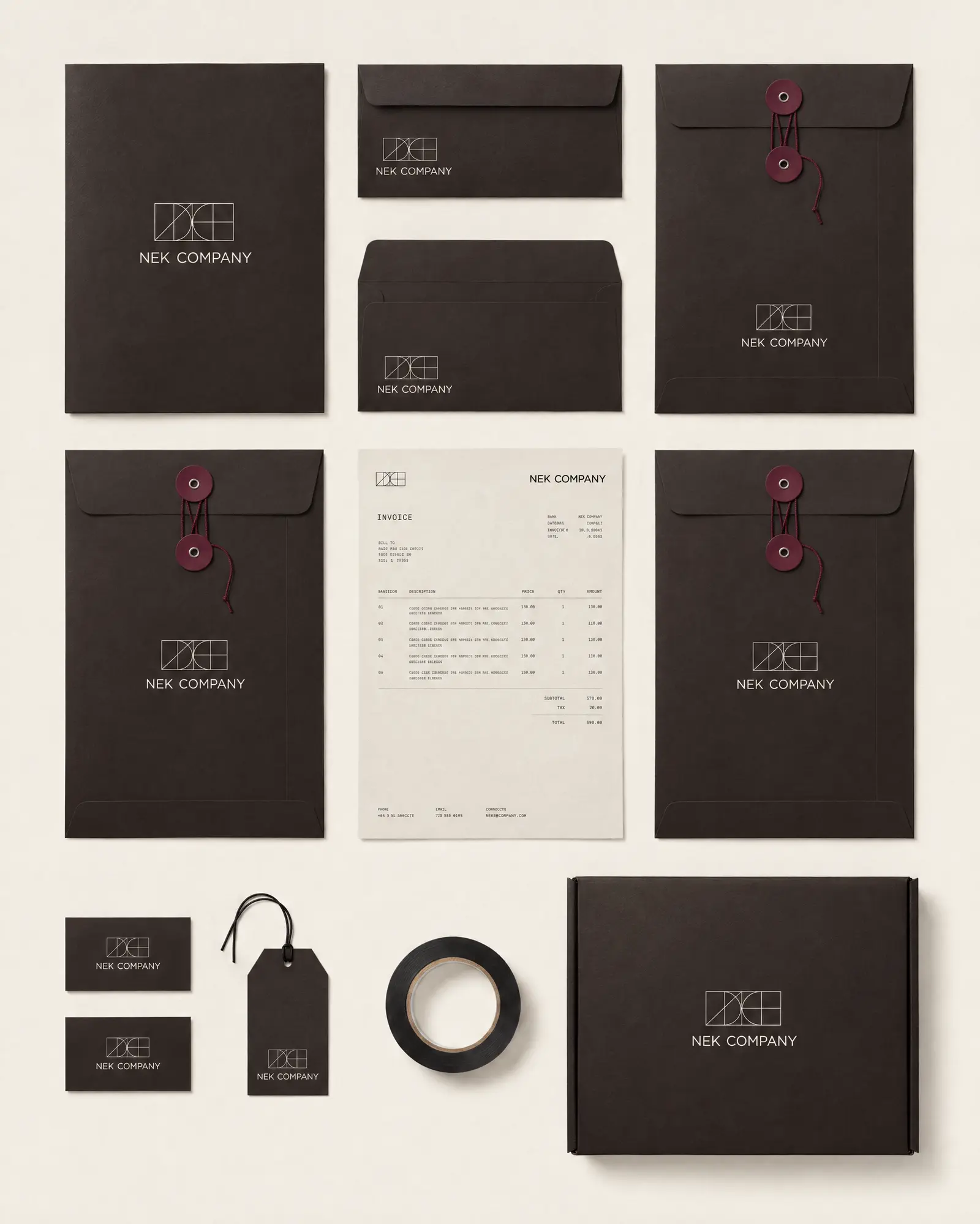 El set espresso con cordón burdeos · imagen de proyecto