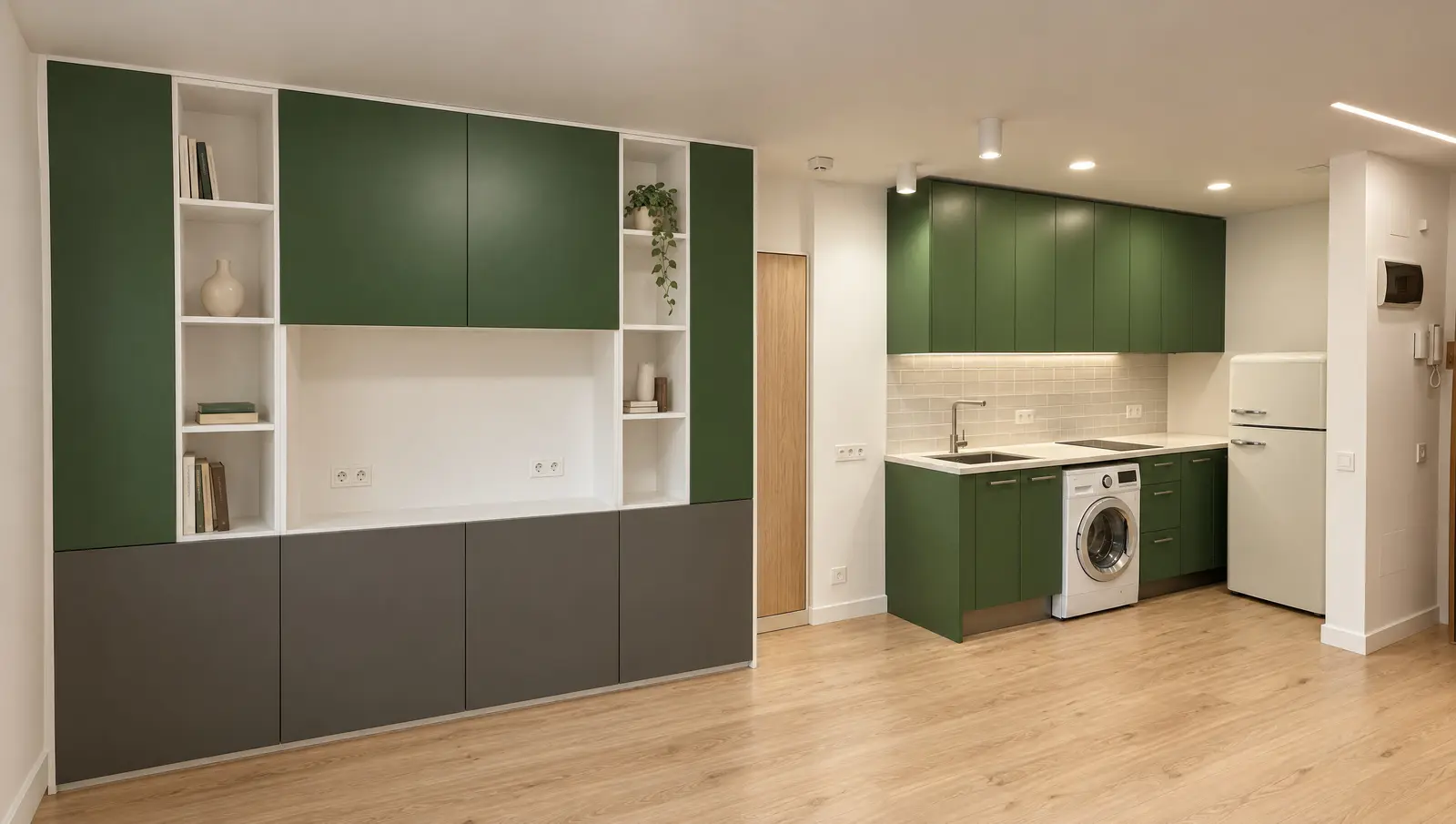 Estudio con cocina integrada